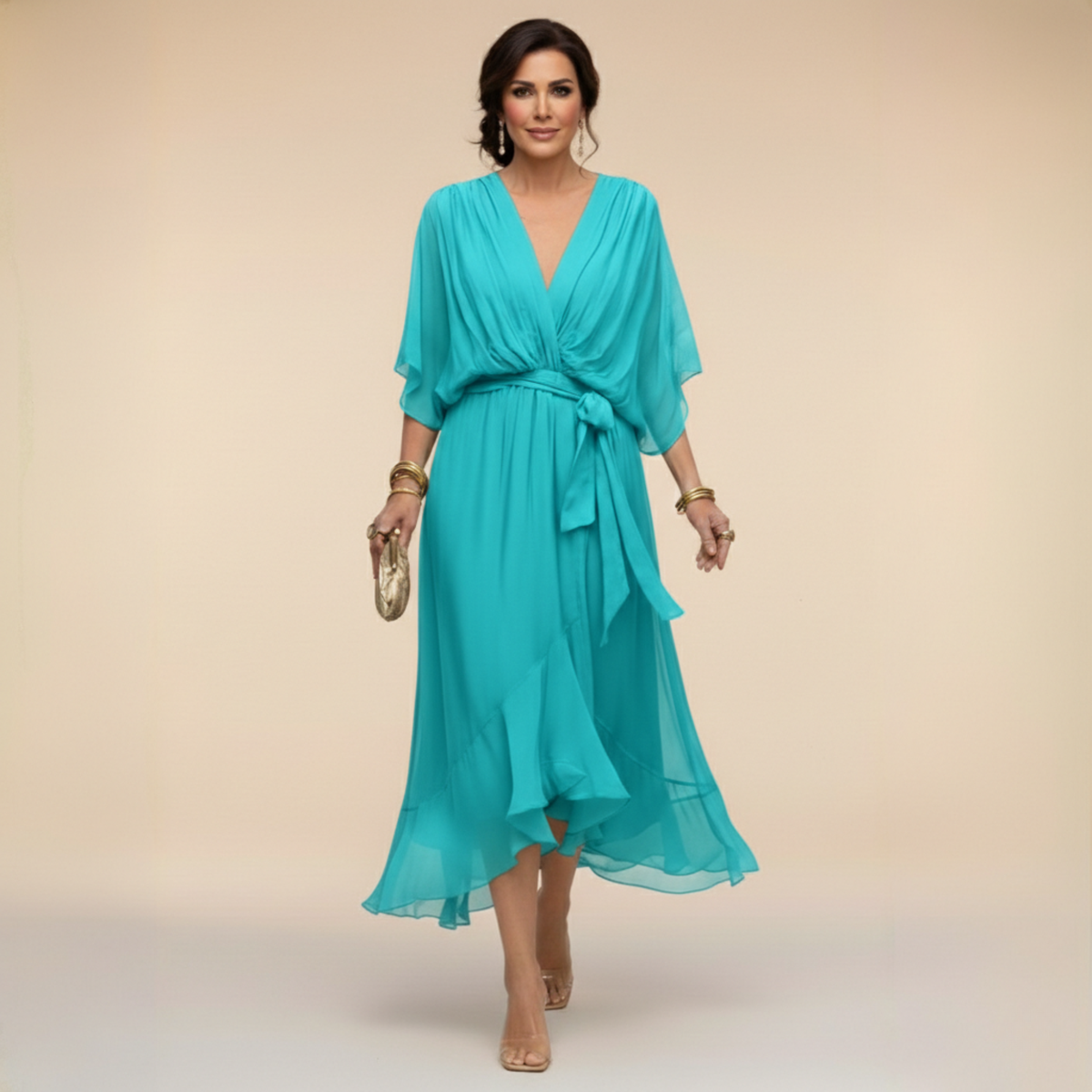 Mona | V Neck Dress