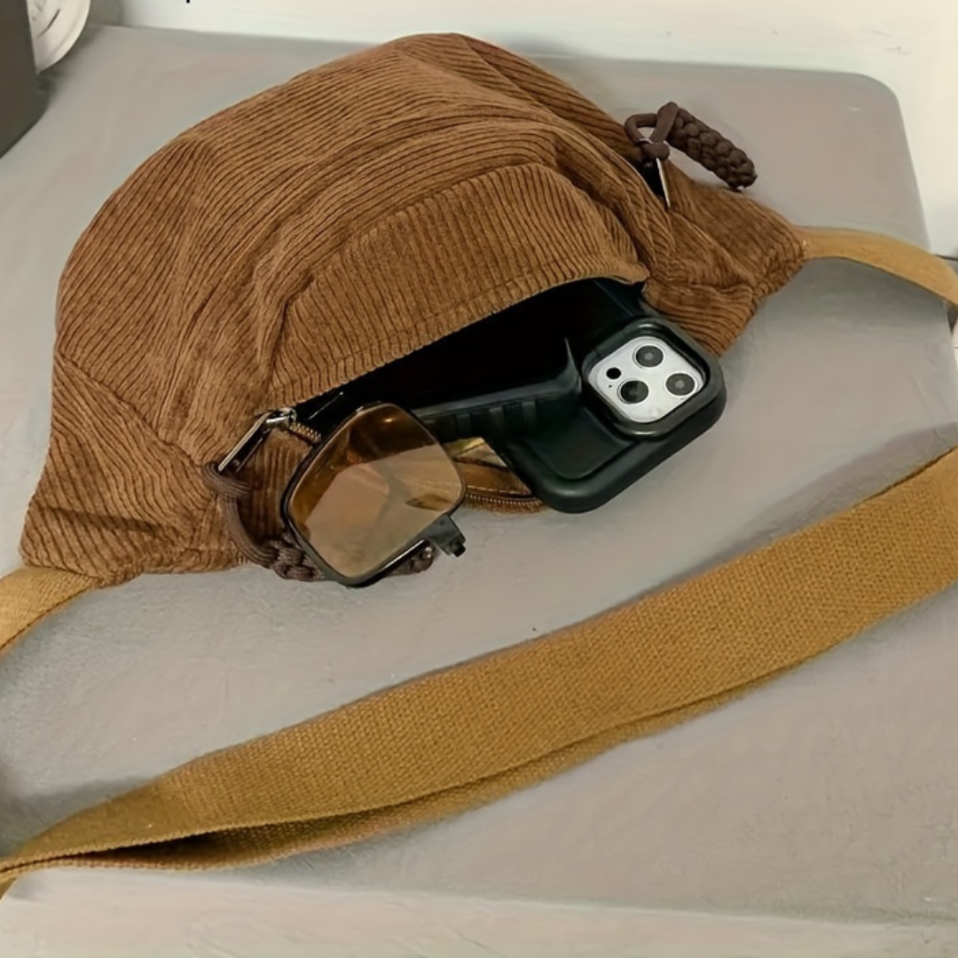 Eleanor | Corduroy Shoulder Bag