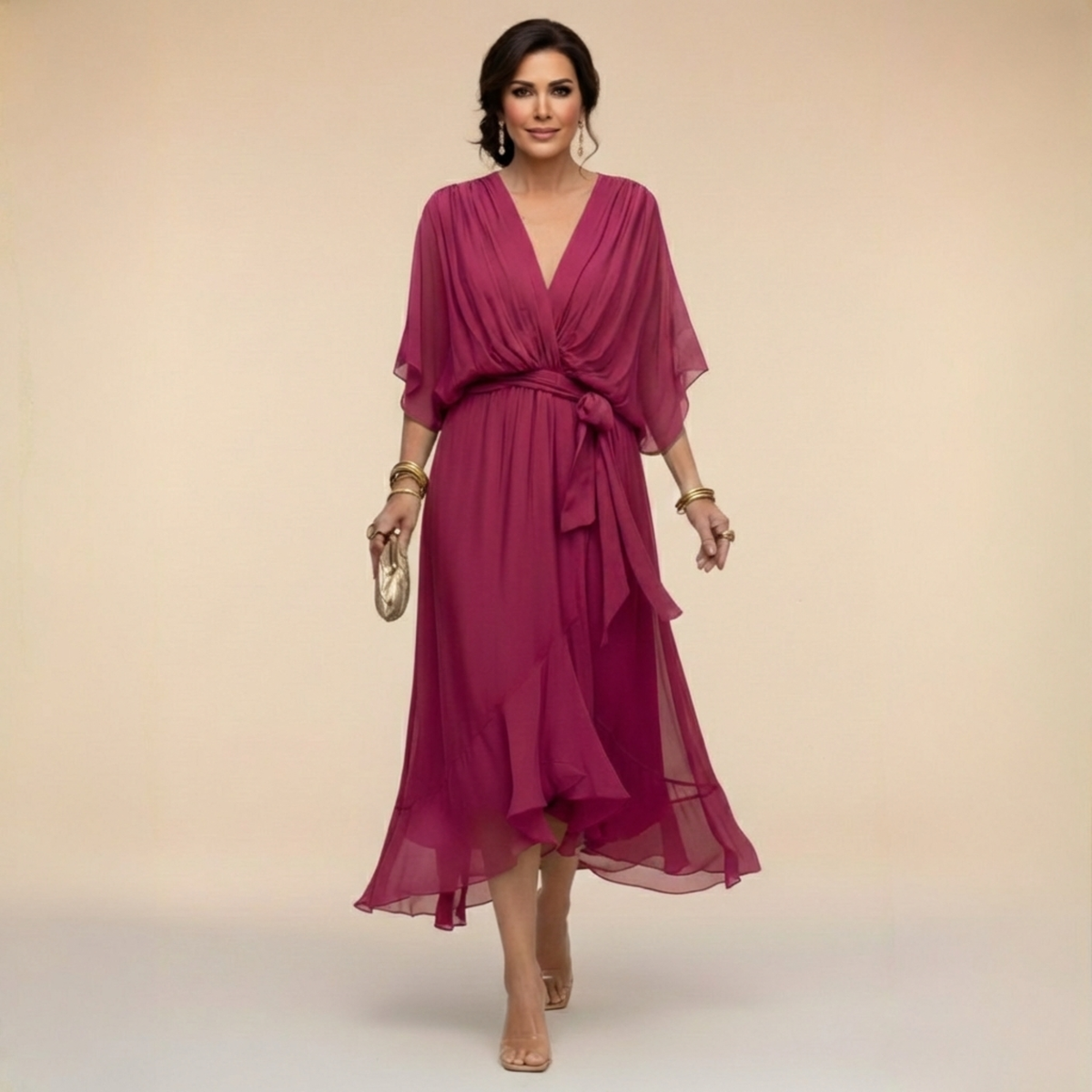 Mona | V Neck Dress