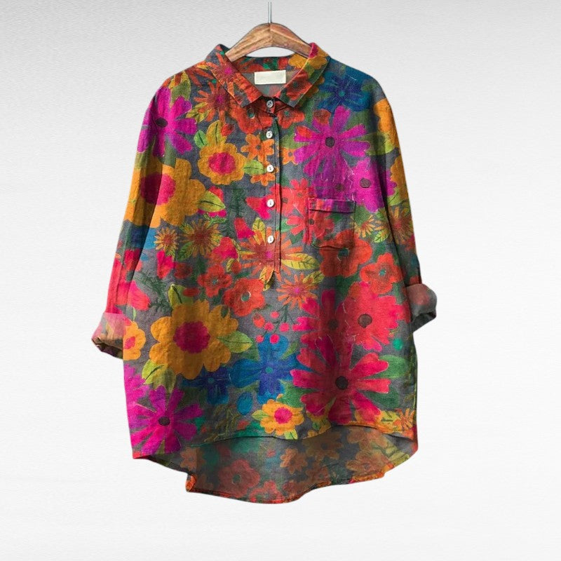 Violet™ | Multicolour Print Blouse