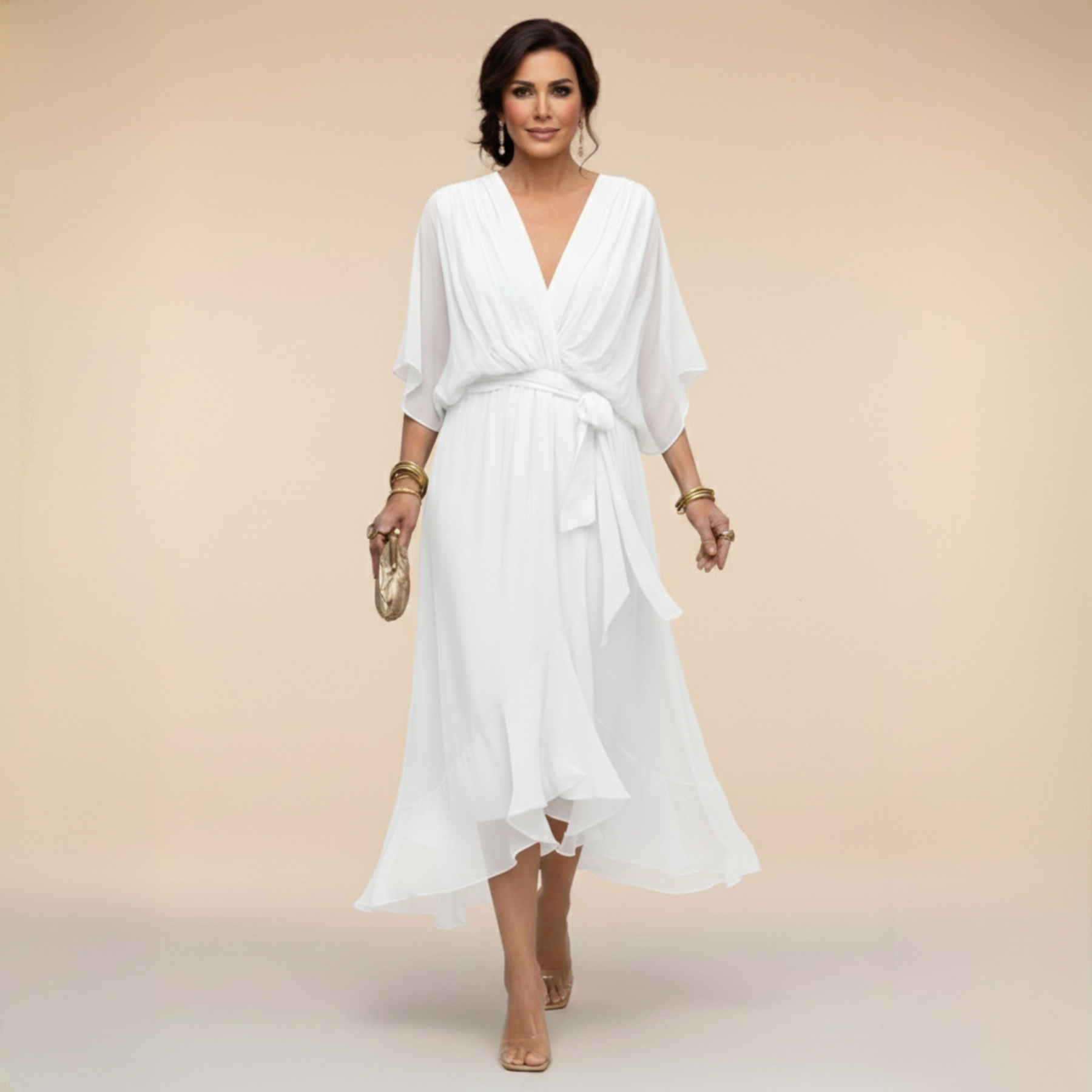 Mona | V Neck Dress