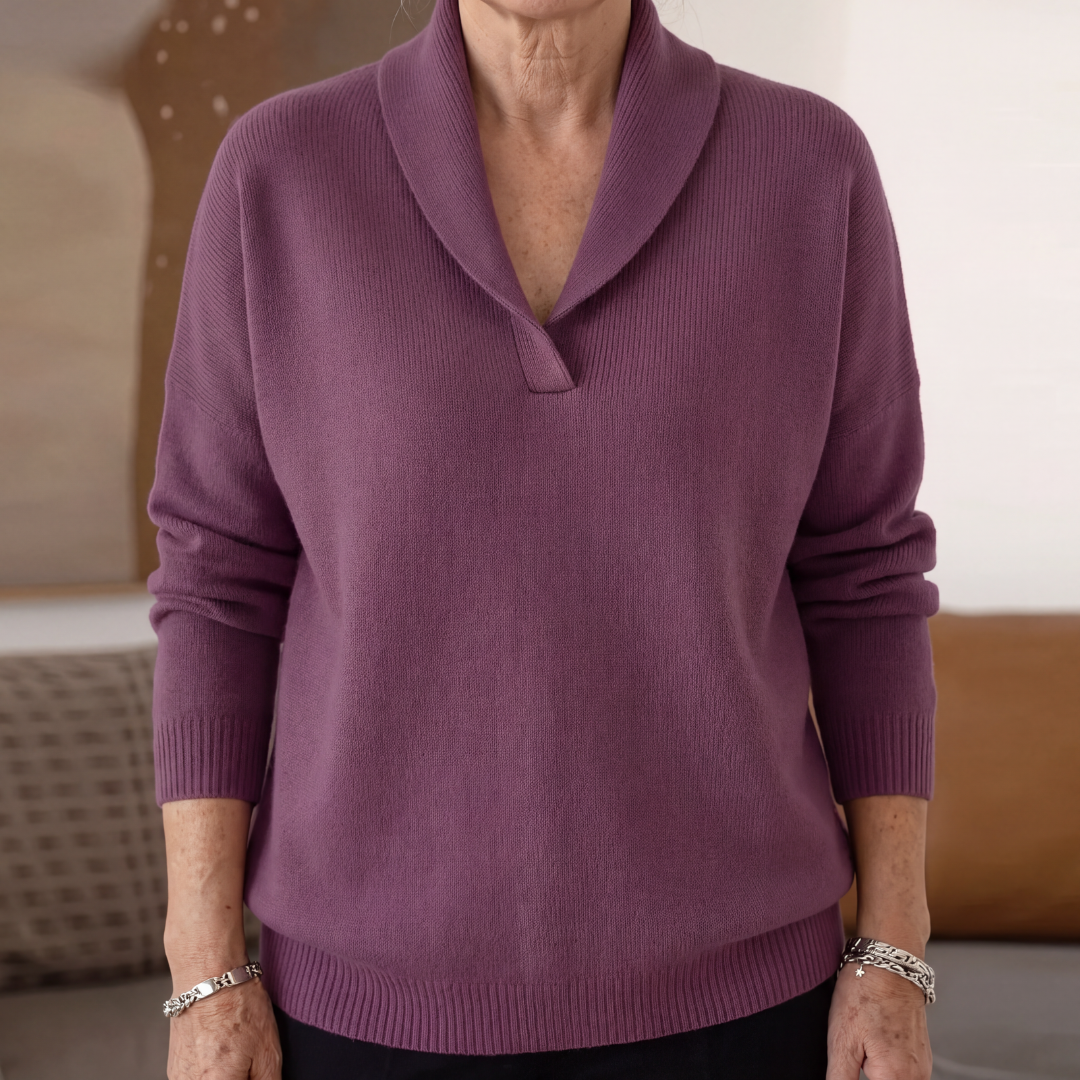Clarissa | The Forgiving-Fit V-Neck Jumper