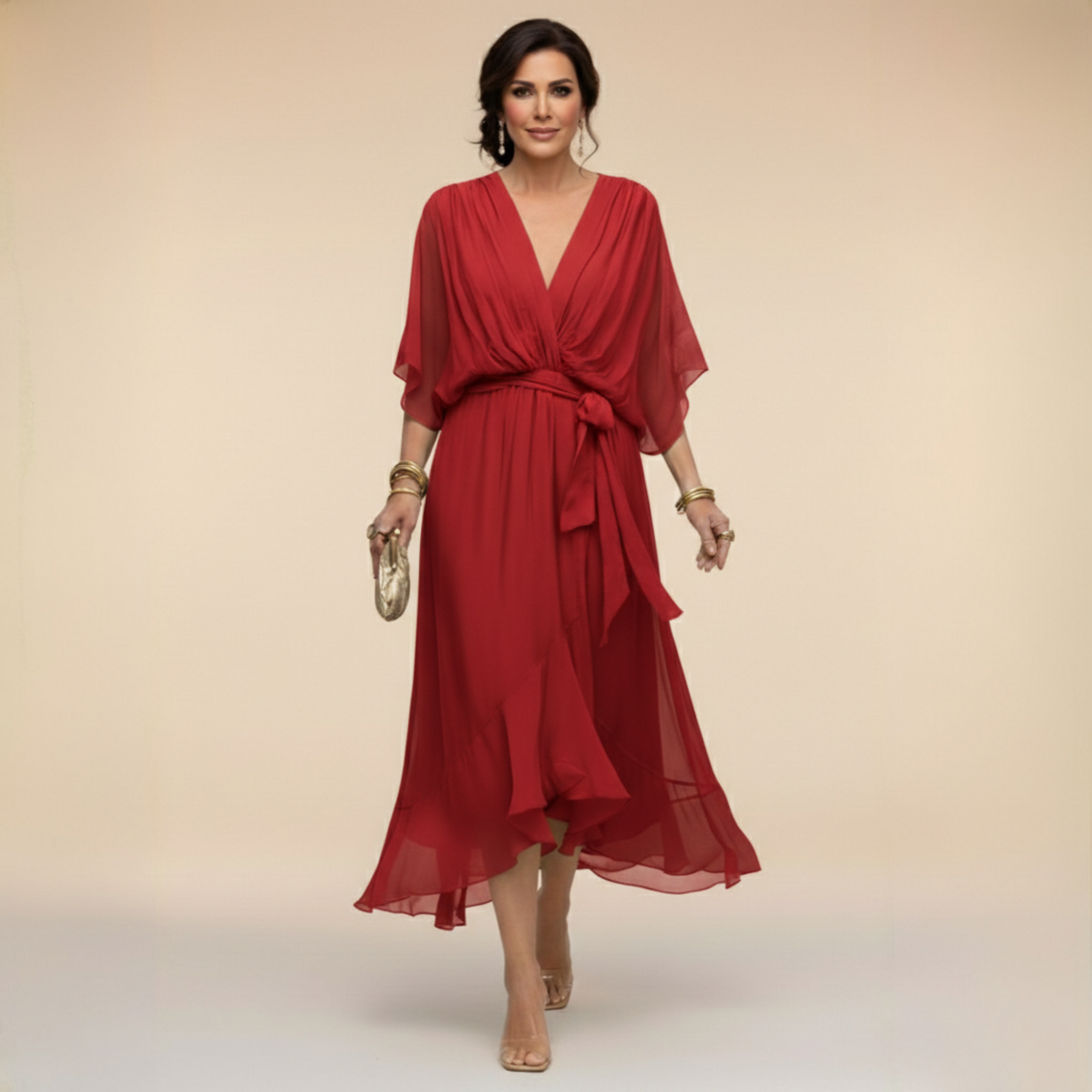 Mona | V Neck Dress