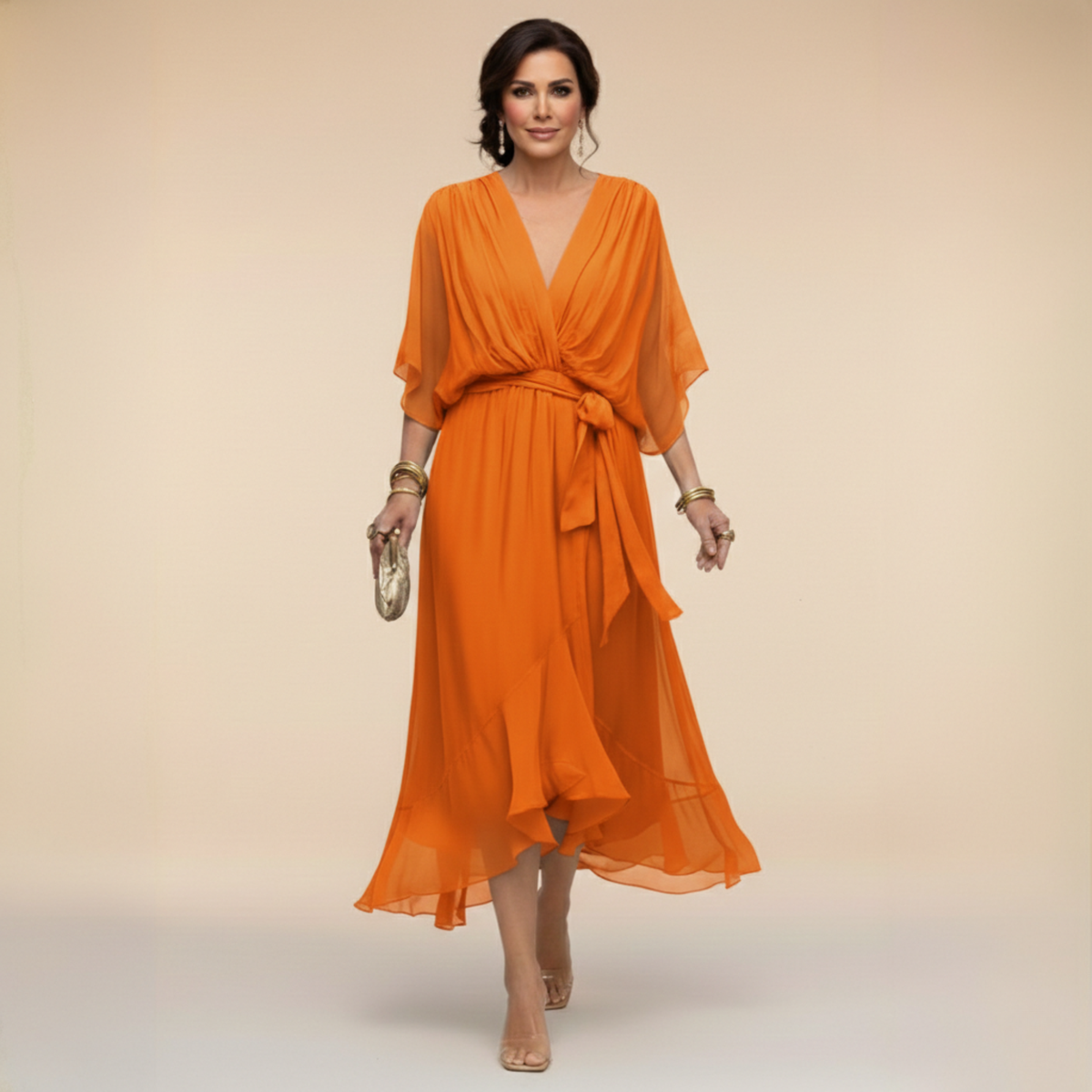 Mona | V Neck Dress