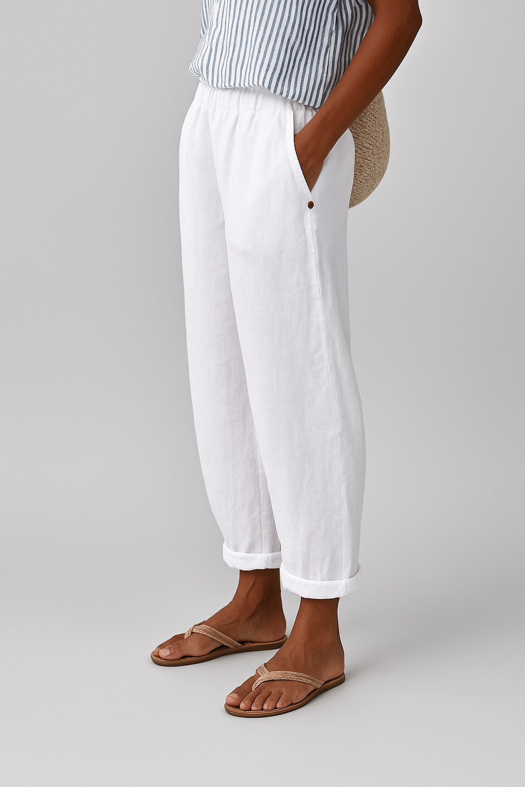 NORAYA | STYLISH PANTS WITH SIDE POCKETS