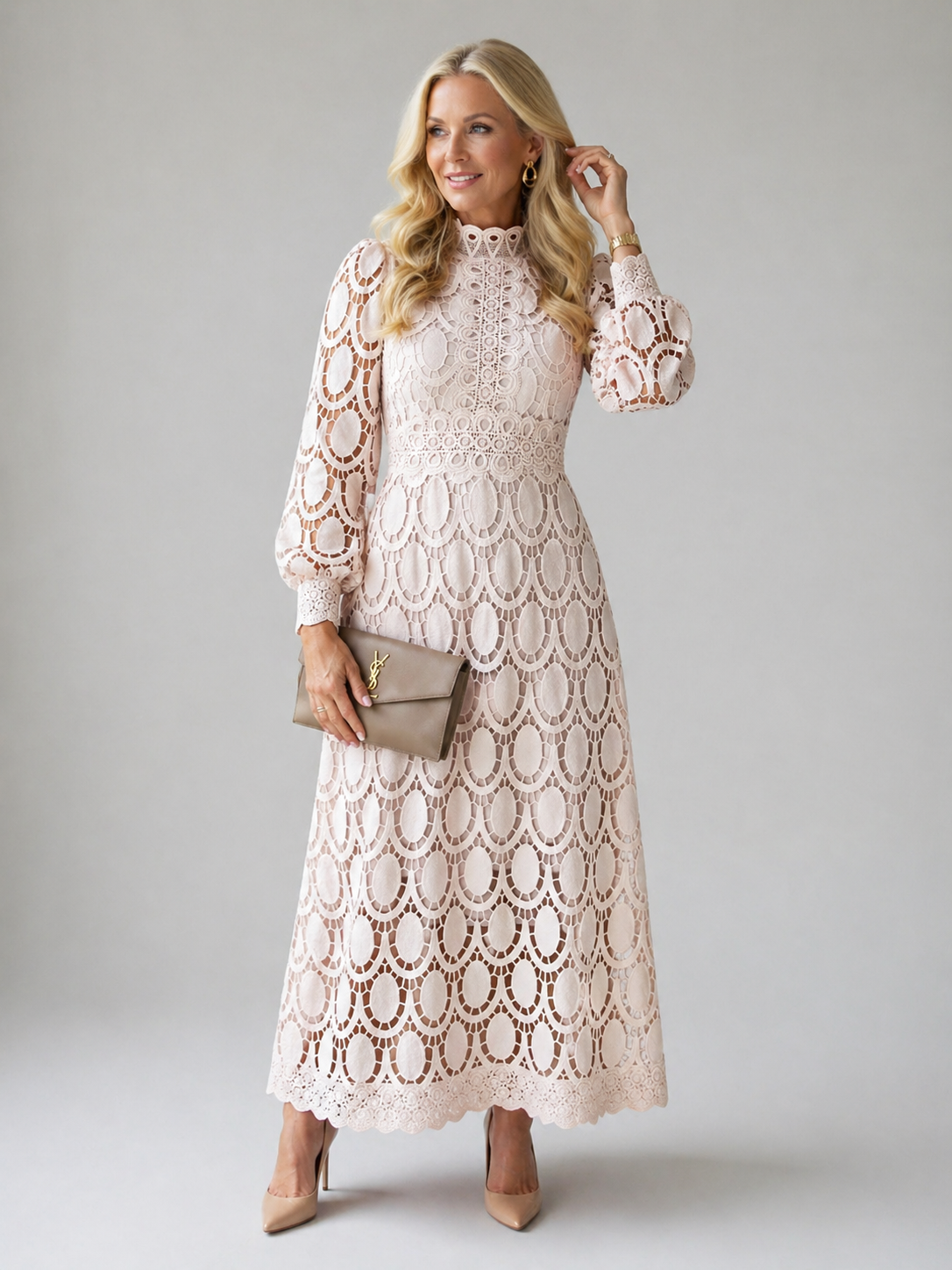 Ottilie | Lace Midi Dress