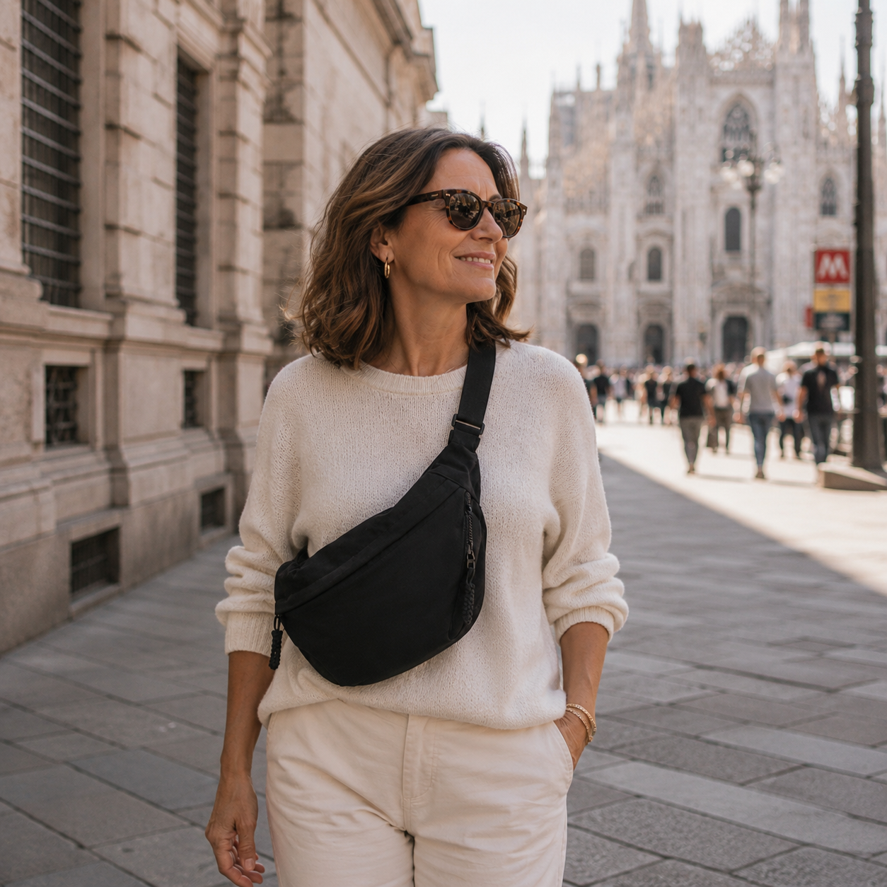 Evelyn | Black Shoulder Bag