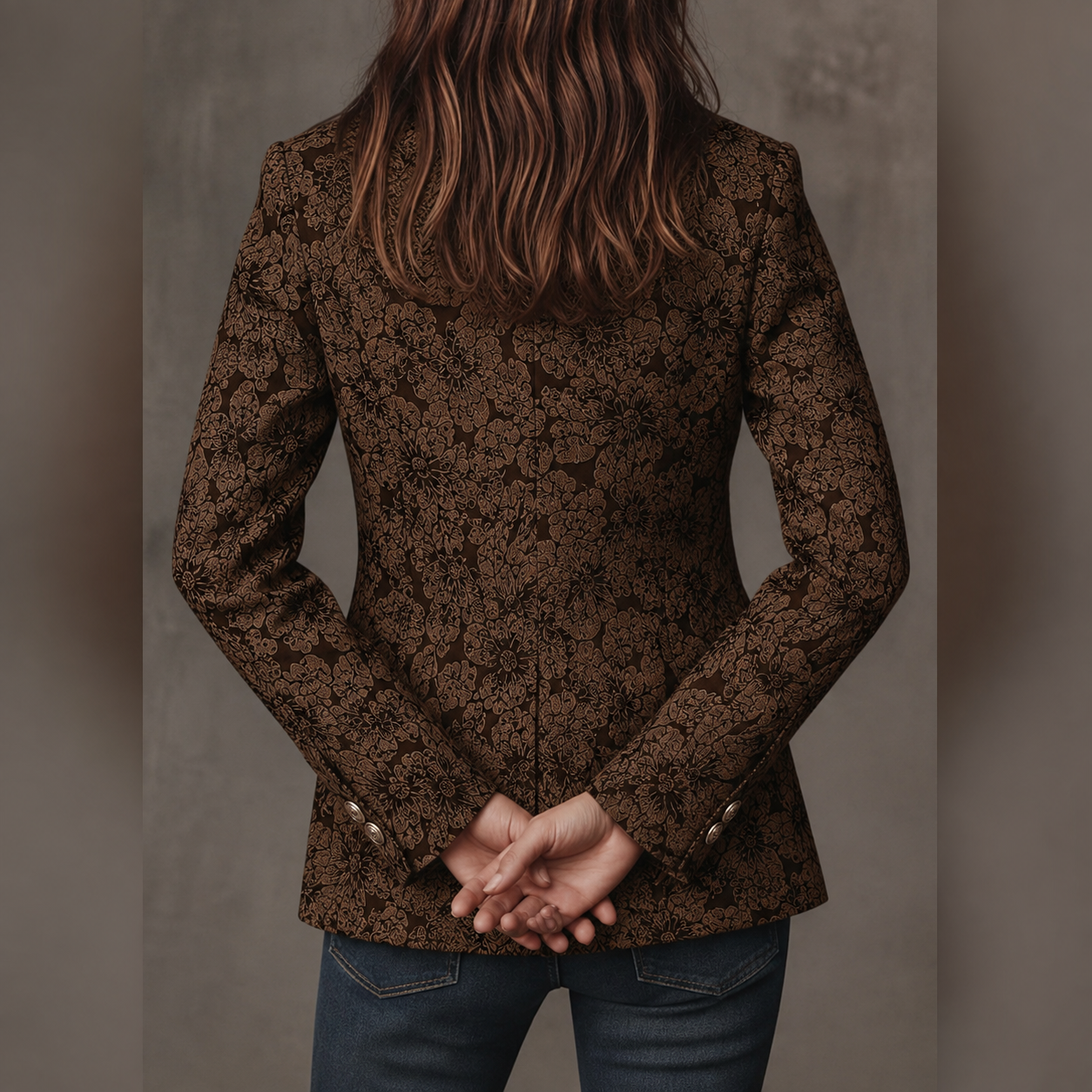 Rosamund | Paisley Jacquard Blazer