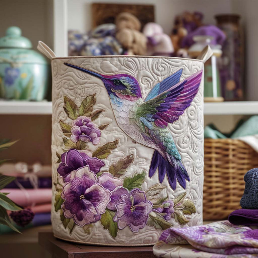 Nily | Hummingbird in Bloom Laundry Basket