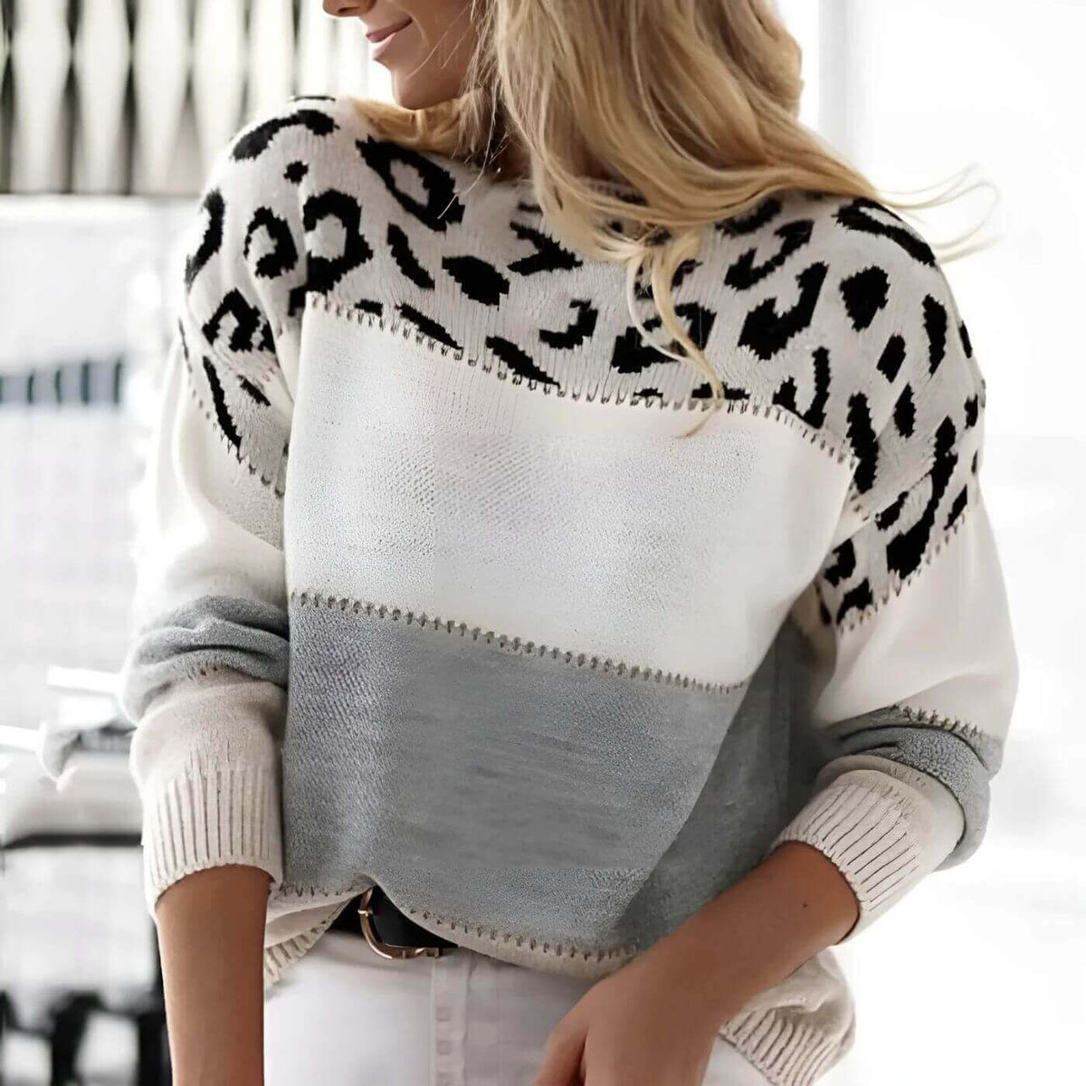 Louise™ - Leopard Print Sweater