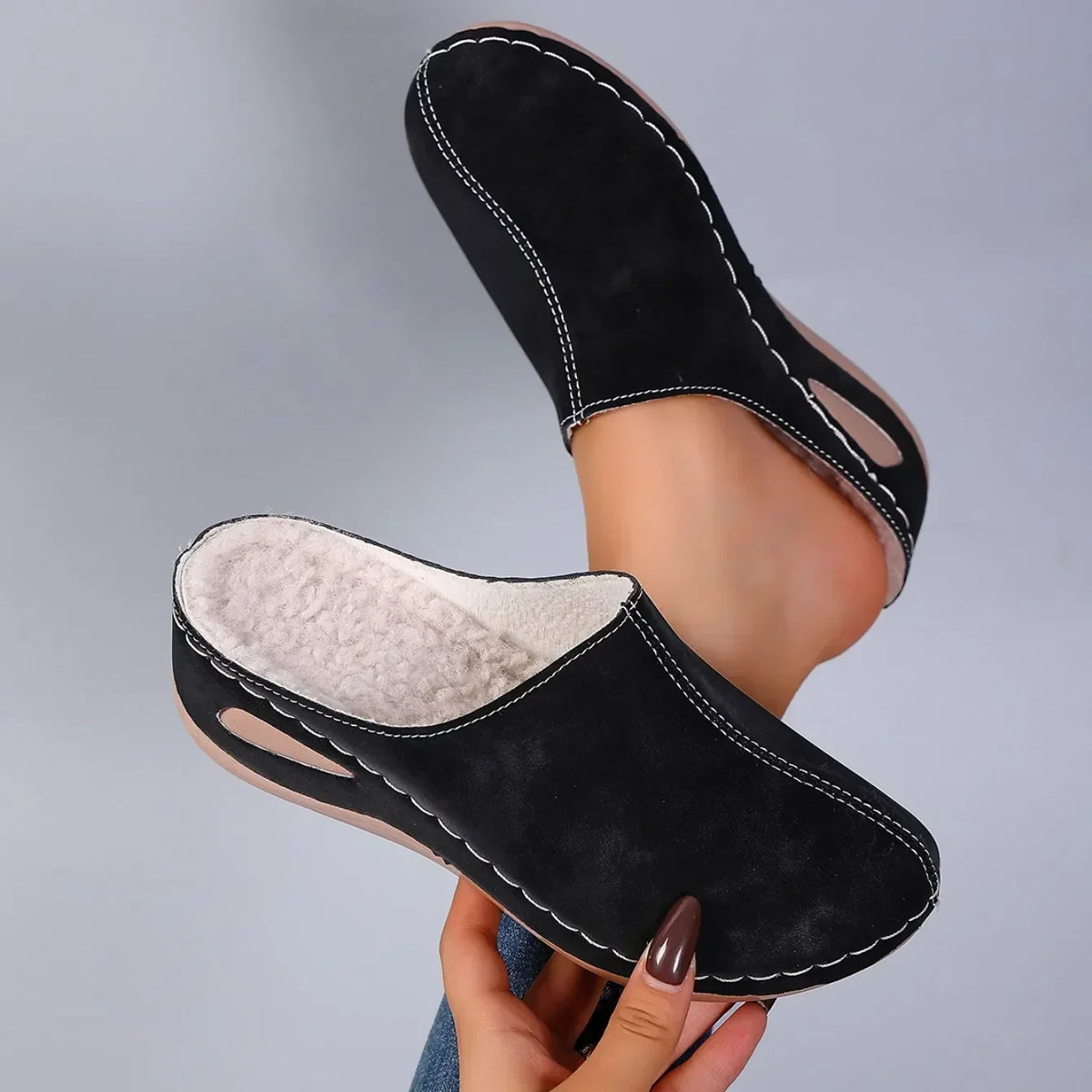 Élise™ | Warm Orthopaedic Slippers for Daily Comfort