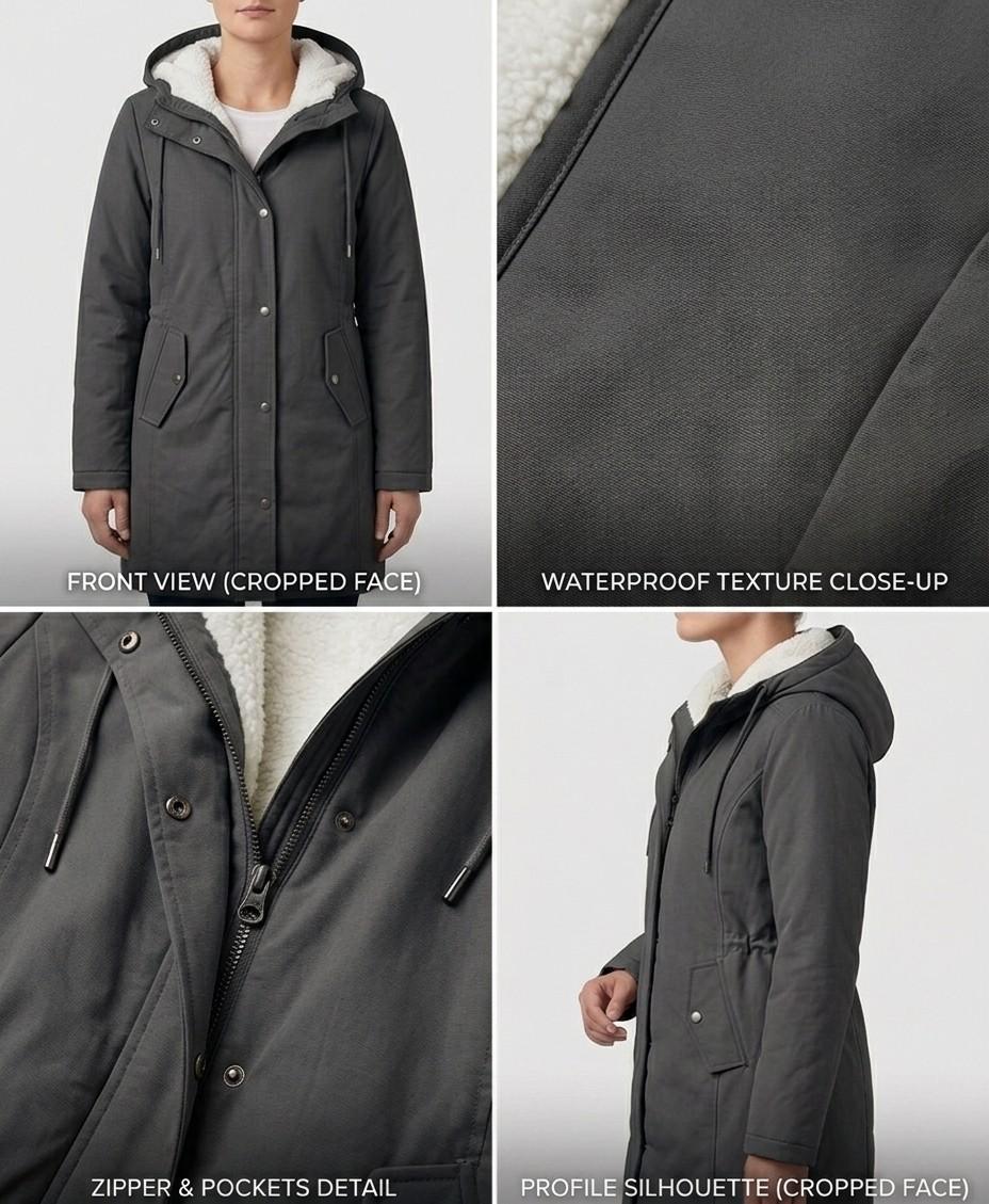 Constance™ | Cosy Hooded Weatherproof Coat