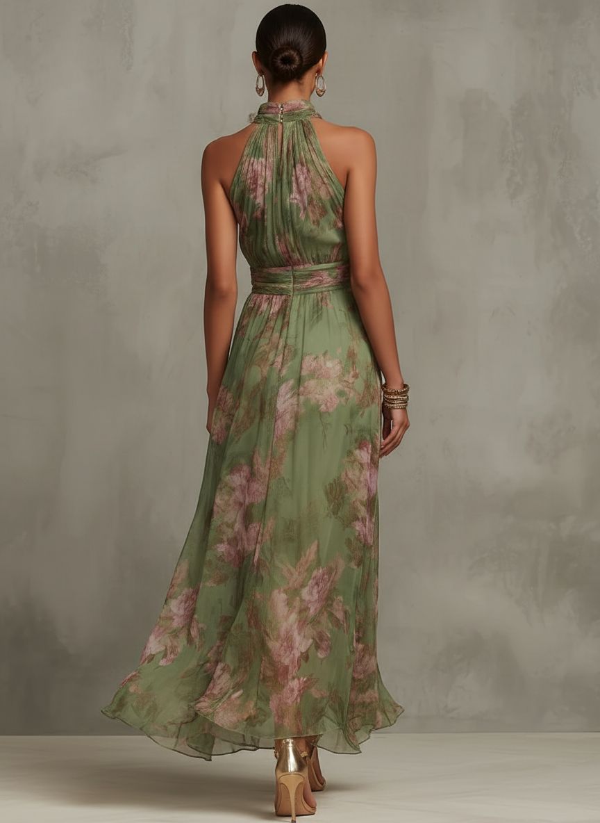 Faith - Elegant Floral Maxi Dress