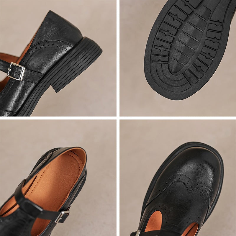 TALVANNA | ELEGANT EVERYDAY LEATHER MARY JANES