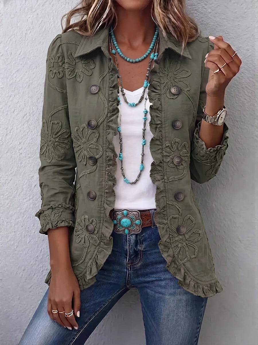 Claudine™ | Elegant Floral Jacket